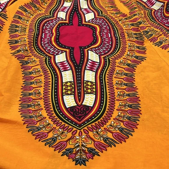 SB FASHION Dashiki African Ethnic Print Cotton Elastic Waist Self Tie Maxi M-O/S - Picture 8 of 16